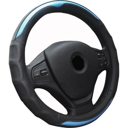 Steering Wheel Cover Car carbon fiber Steering Cover For honda crv 2007 chevrolet captiva suzuki sx4 elantra 2017 subaru legacy