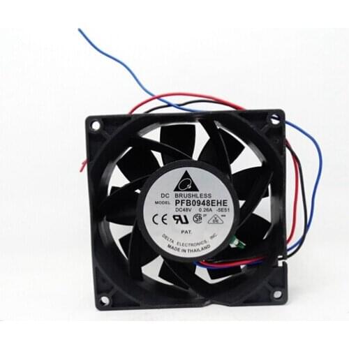 Delta 90*90*38 48V 0.26A 9CM PFB0948EHE three line double ball server inverter fan