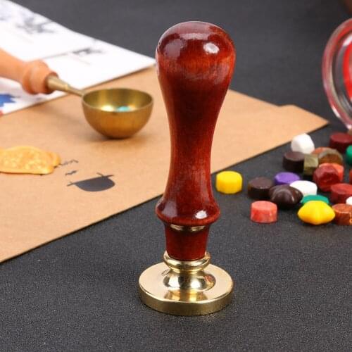 Wood Handmade Wax Seal with Ribbons Stamp Fire Painting Plant DIY Envelope for Crown Tree Parties Weddings Accessories