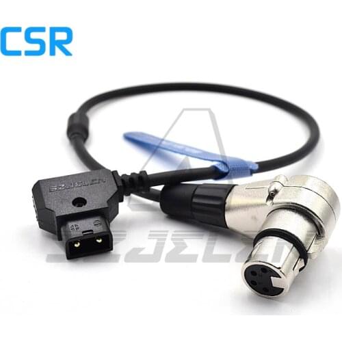 DTAP to 4 Pin XLR Female Right Angle Power Cable for Roland R88 power cable,TVLOGIC, Panasonic Monitor Power Cable