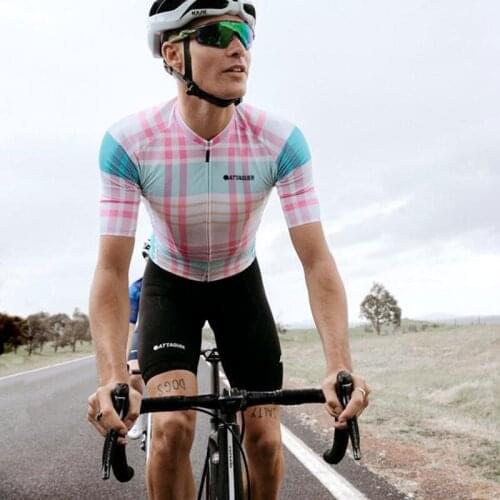 Team Attaquer All Day Racing Wear Summer Short Sleeve Cycling Jersey Men 2021 Outdoor Sport shirt Quick dry cycle clothing tops