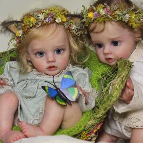 NPk 12inch New Reborn Doll Kit Unfinished Unpainted Blank Vinyl Parts DIY Toy Rebirth FLO Fairy Elf Kit With Certificate