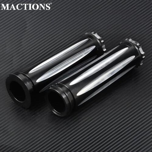 Motorcycle 1''25mm Electronic Hand Grips CNC Handle Bar For Harley Touring Electra Glide Road King Glide CVO Breakout FLHX