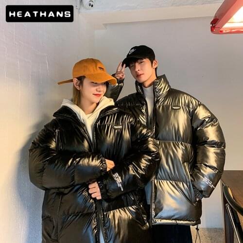 Mens Winter Down Jacket Thick Keep Warm Korean Casual Jacket Puffer Coat Couple Oversize Lightweight Parka Windbreaker Men Tops