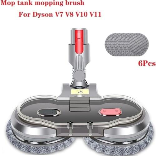 Mop Tank Mopping Brush Vacuum Cleaner Dry Wet Cloth For Dyson V7 V8 V10 V11 Replaceable Parts with Water Tank Set Electric Brush