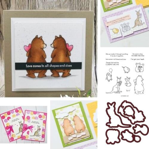 New 2021 COUNT ON ME Cutting Dies and Stamps Scrapbook Dariy Decoration Stencil Embossing Template Diy Greeting Card Make Albums