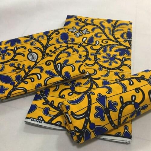 2021 New African Real Wax Fabric Golden Prints Soft Pagne Ankara Cotton Material Nigerian Silver Ghana For Wedding Party Dress