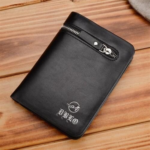 New Fashion Men Wallet Mens Wallets Coin Purse Short Slim Small Casual Fashion ID Card holder Purse Clutch Gift carteira Zipper