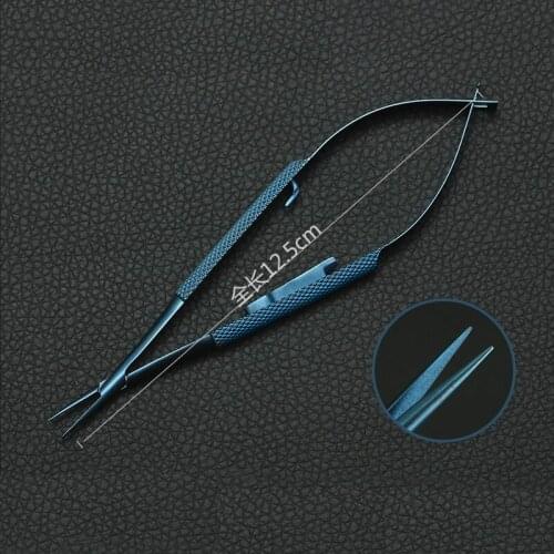 Titanium alloy ophthalmic microscopy instrument straight elbow orthopedic corneal scissors lock type needle holder needle holder