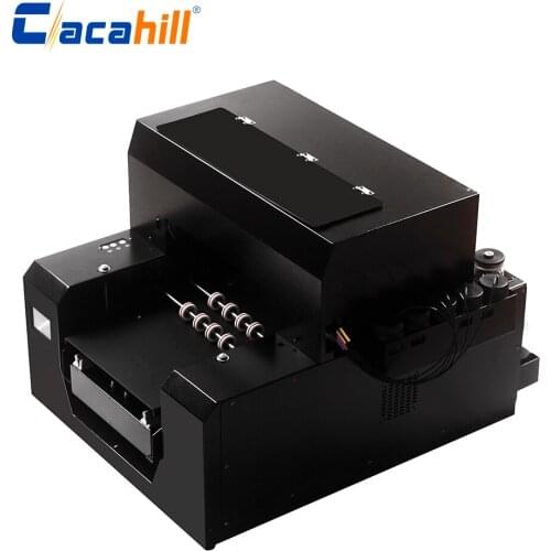 UV flatbed printer touch design with roller stand for colorful printing on silicone/plastic/wood/stone A3 size