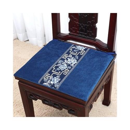High End Chinese Rosewood Chair Cushions Seat Pad Velvet Seat Cushion Office Chair Pad Dining Chair Armchair Cushions Home Decor
