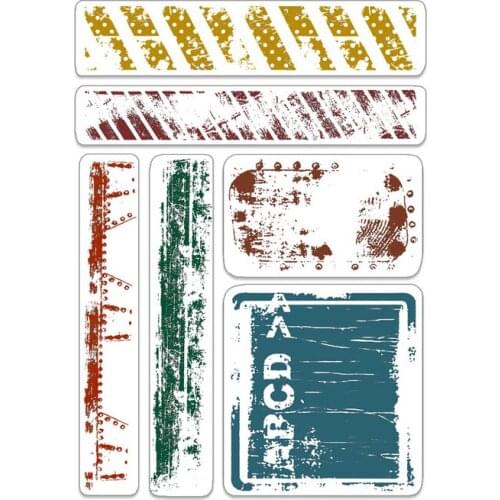 Background stamp Clear Stamps for Scrapbooking Transparent Silicone Rubber DIY Photo Album Decor 0813