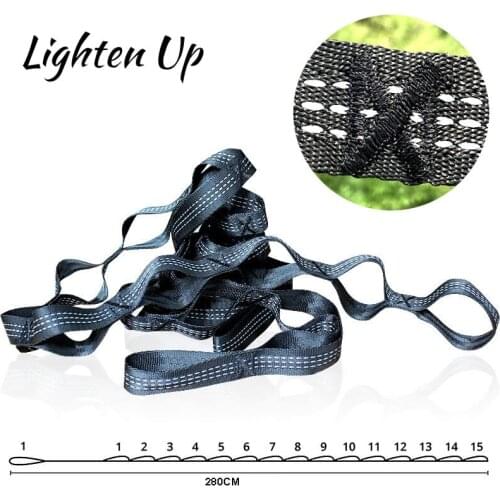 Hammock Strap Rope Outdoor Camping 300cm Swing 2pcs Load-Bearing High-Strength
