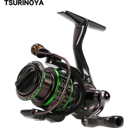 TSURINOYA Spinning Fishing Reel Kingfisher 800 1000 1500 Carbon Body 10+1BB 162g Ultralight Spinning Wheel Stream Trout Reel