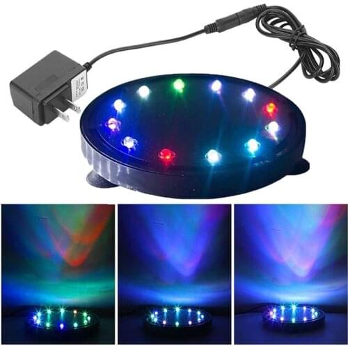 LED Aquarium Bubble Light Air Stone Submersible Fish Tank LED Air Bubbler Light Air Bubble Stone Lamp for Turtle Fish Tank Decor
