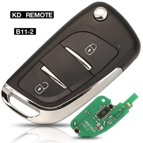 Kutery 5PCS Universal 2 Buttons Remote Contro Flip Folding Car Key B11-2 For KD900/KD900+/URG200/KD-X2 Key Programmer DS Style