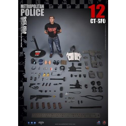 1/6 Scale SoldierStory SS112 UK Anti-Terrorism Special Police CT-SFO Spot Full Set SHCC Venue Edition for Fans Collection