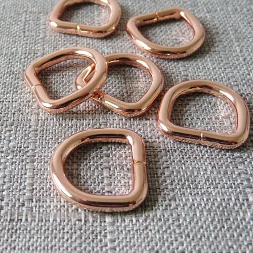 20 pcs 15mm 20mm 25mm 32mm straps metal buckle D rings for handbag backpack bag dog collar leash harness DIY handmade accessory