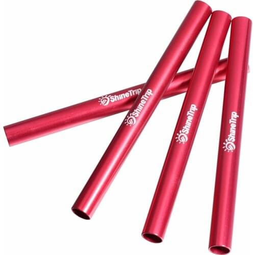 SHINE TRIP 4Pcs Tent Repair Tube Rod Aluminium Alloy Tent Pole Repair Tube For 7.9-8.5mm Single Rod Mending Pipe Tent Accessory