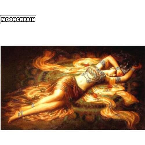 5D Diy Diamond Painting Dancing Girl Full Square Cross Stitch Mosaic Diamond Embroidery Art Needlework Crafts Modern Decoration