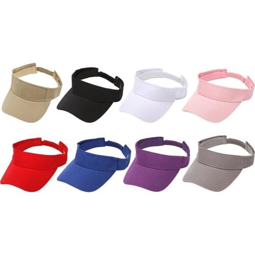 Kids Adult Sun Sports Visor Hat Outdoor Anti-UV Beach Cap - 100% Cotton for Men Women Boys Girls