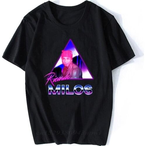 Ricardo Milos Aesthetic Vaporwave Vintage Summer Men T-shirt Harajuku Streetwear Cotton Camisetas Hombre Men Funny T Shirt