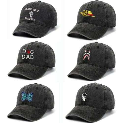 New High Quality Embroidery Retro Cap Outdoor Leisure Washed Baseball Caps Adjustable Hip Hop Hat Cotton Fashion Women Man Hats