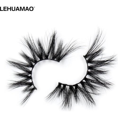 LEHUAMAO Eyelashes 3D Mink Eyelashes Long Big Crisscross Lashes Fluffy Dramatic Lightweight False Eyelashes Cruelty Free makeup