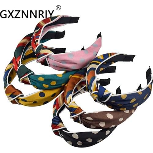 Fashion Hairband Knot Headbands for Women Hair Accessories Korean Style Wide Hair Hoop Headdress Girls Trendy Headwear Gifts