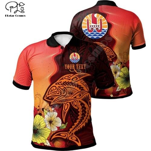 PLstar Cosmos Fashion 3d Print French Polynesia Men‘s Tahiti Polo Shirts New Designed Summer Short Sleeve Brand Clothing P7