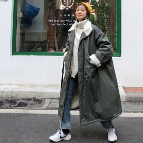 2020 Women New Warm Winter Jacket Oversized code Thicken Outwear Korean version Loose Style warm Long Parkas Chamarras De Mujer