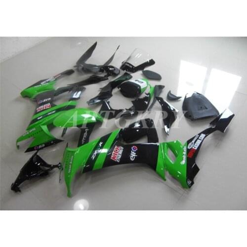 New ABS Plastic Shell Motorcycle Fairing kit Fit For kawasaki Ninja ZX10R 2008 2009 2010 08 09 10 ZX-10R Custom Black Green