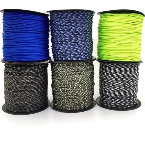 2mm one stand Cores 100meters Paracord for Survival Parachute Cord Lanyard Rope Camping Climbing Camping Rope Hiking