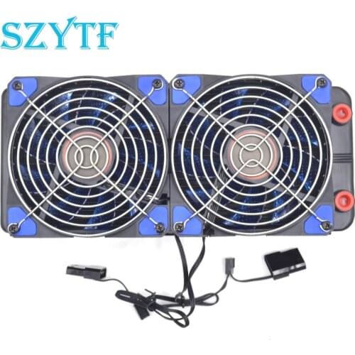 Genuine water discharge, water cooler, dual exhaust with drainage water-cooled exhaust fan radiator computer