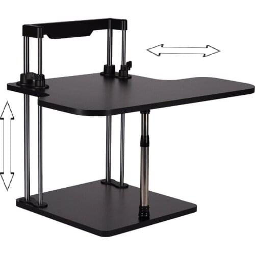 Sit/Stand Desk Riser Height Adjustable Lightweight Standing Laptop Desk Notebook/Monitor Holder Stand With Keybaord tray DLJ02