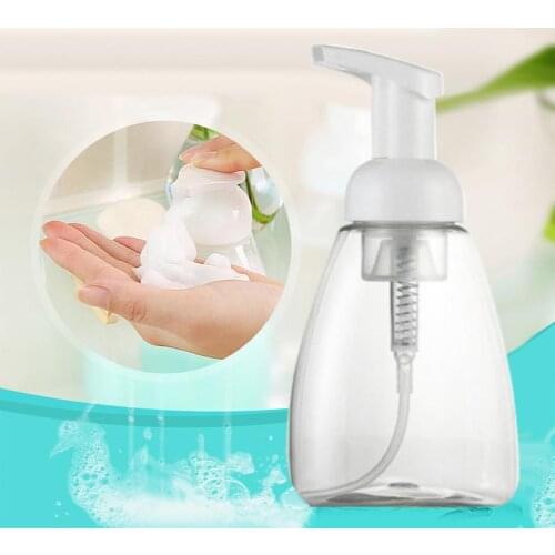 4Pcs 250/300ml Clear Mousse Foaming Shampoo Pump Storage Bottle Empty Container allowsyou to easily distinguish different liquid