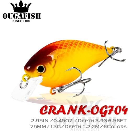 Crankbait Fishing Accessories Lure 13g 75mm Flaoting 1.2-2m Isca Artificial Angeln Equipment Wobblers Pesca Leurre Brochet Fish