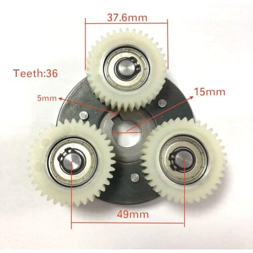 MXUS XF07 XF08 ZWG Hub Motor Clutch Assembly Planetary Set with Nylon Gear Spare Part for 250W/350W Geared Replacement
