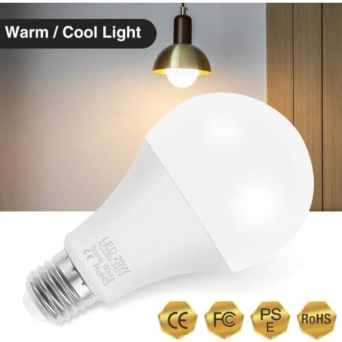 10pcs LED Bulb Lamps E27 E14 3W 6W 9W 12W 15W 18W 20W led Lampada Cold Warm White Light AC 220V 230V 240V Bombilla Spotlight