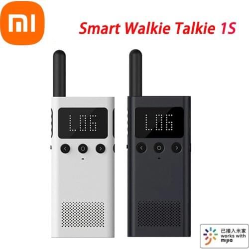 Xiaomi Mijia 1S Smart Walkie Talkie With FM Radio Speaker Smart Phone APP Location Share Bluetooth Interphone USB Rechargeable