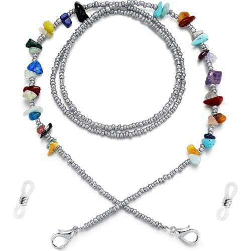 1PC New Fashion Unisex Anti-lost Acrylic Beaded Chain Face Mask Lanyards Reading Glasses Chain Neck Straps Mask Cord Holder