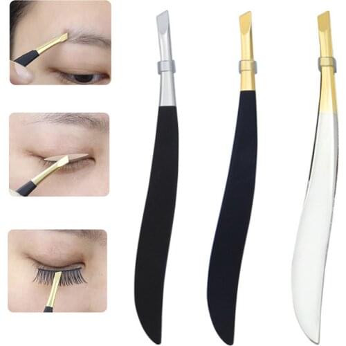 1Pc Professional Stainless Steel Hair Removal Eye Brow Eyebrow Tweezers Clip Gold Women Beauty Makeup Tools