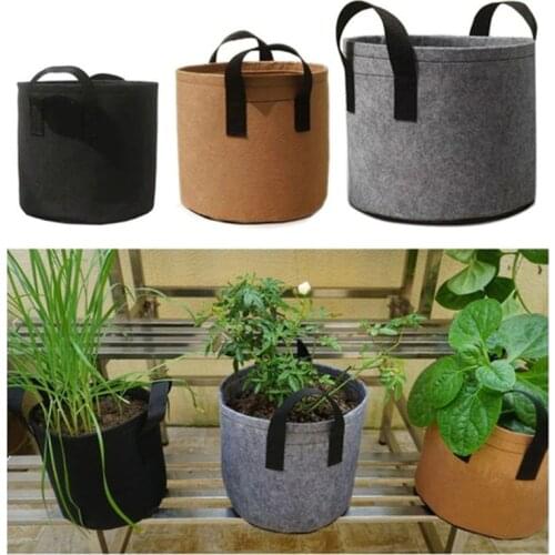 2 Gallon Garden Plant Grow Bags Vegetable Fruit Flower Pot Planter DIY Potato Chili Garden Pot Plant Growing Bag Tools