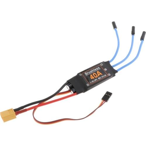 40A Brushless ESC XT60 Plug Durable RC Quad Toys Components Accessories