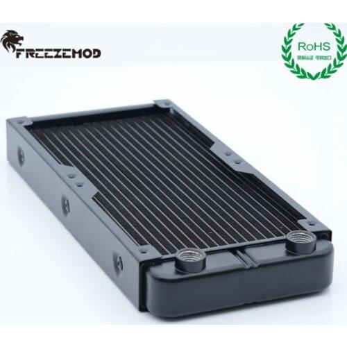 FREEZEMOD water cooling aluminum radiator beauty medical heat sink threaded port ROHS certification .SR-L240G14