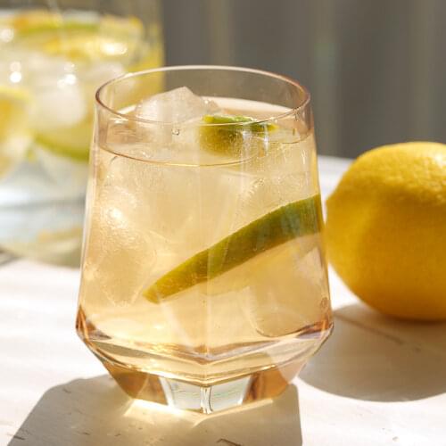 300ML Whiskey Non-Slip Water Glass Cup For Coffee Milk Diamond Hexagonal Cocktail Beer Glass Transparent Mugs Heat resistant hot