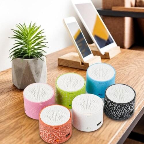 Burst wireless bluetooth speaker radio card small steel cannon bass colorful computer mobile phone mini speaker