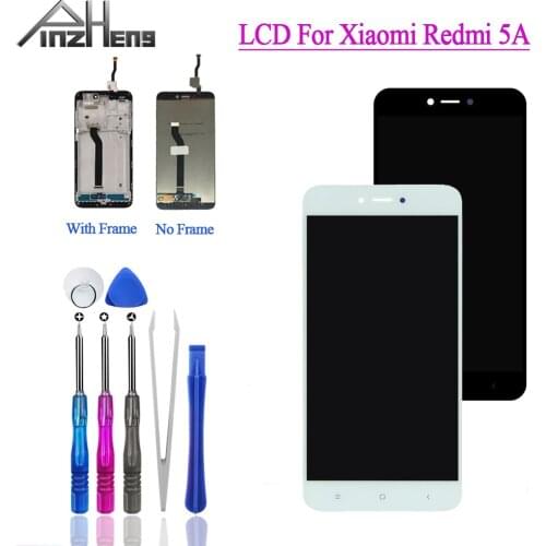 PINZHENG 5.0" Phone Display For Xiaomi Redmi 5A LCD Touch Screen With Frame Replacement LCD For Xiaomi Redmi 5A Display