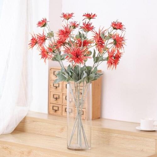 Artificial Flower Eco-friendly Eye-catching Faux Silk Flower Simulation Chrysanthemum Wedding Decor for Engagement