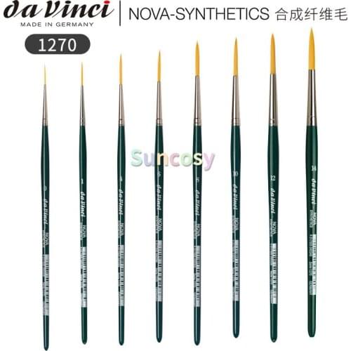 Da Vinci Nova Series 1270 Lettering/Liner Brush, Lettering, Script or Signature Brush,Lettering/Liner Medium Pointed Synthetic
